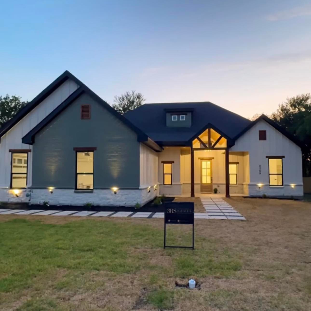 Exterior house painting with refreshed siding and trim