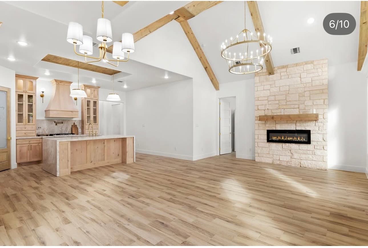 Fresh interior wall paint in a remodeled home space