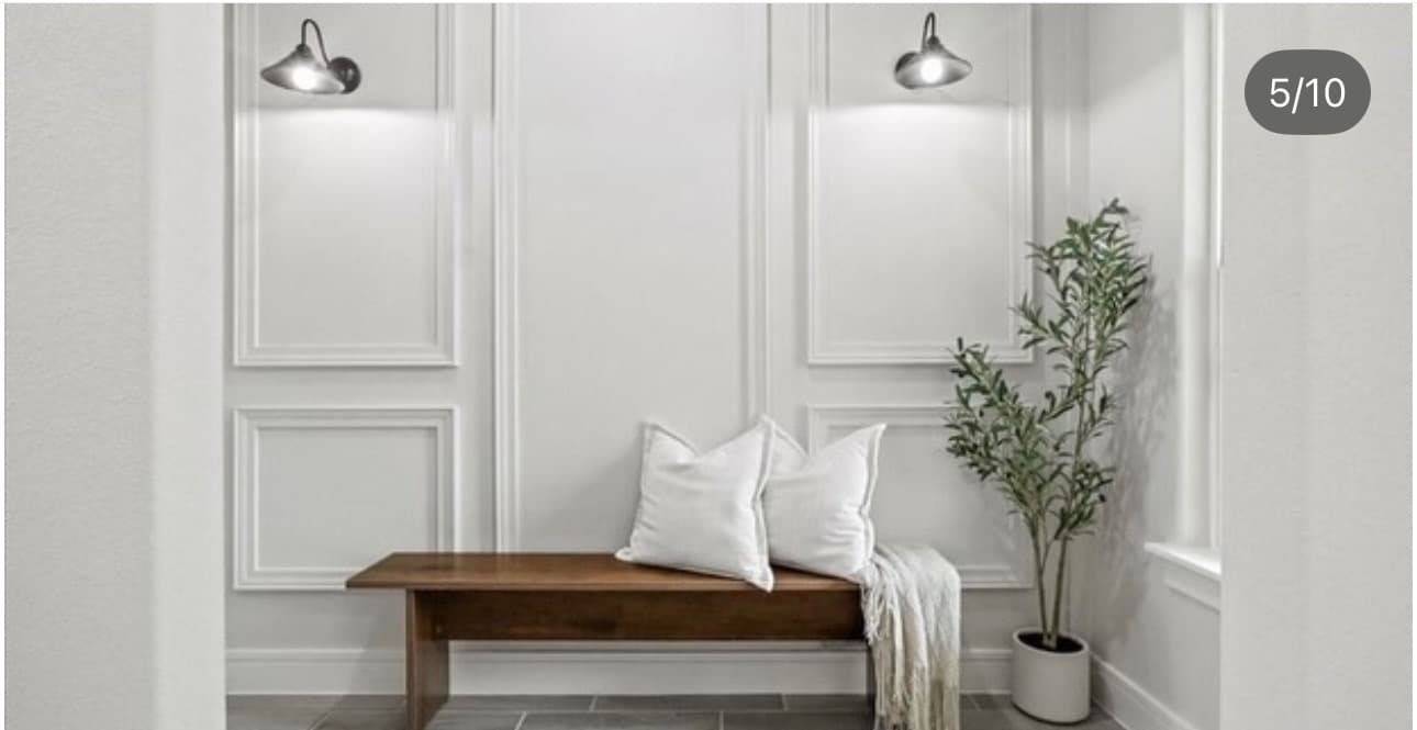 Finished interior painting for home improvement project